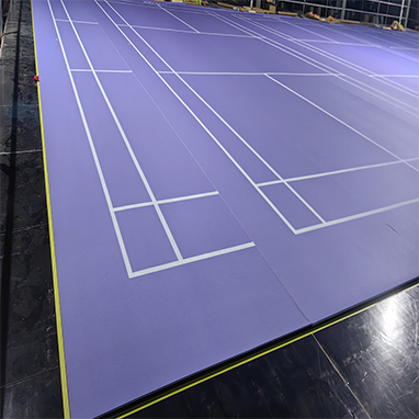 Guardwe Delivers 10 Custom Purple 6.0mm Badminton Courts to U.S. Club