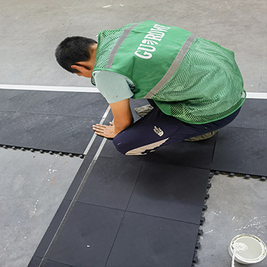 Project Completion: USA Volleyball Court Installed with GUARDWE FC03 PP Interlocking Sports Flooring