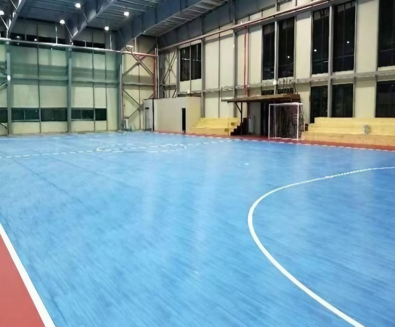 Fustal Pitch -PVC flooring – Blue Wood Embossed