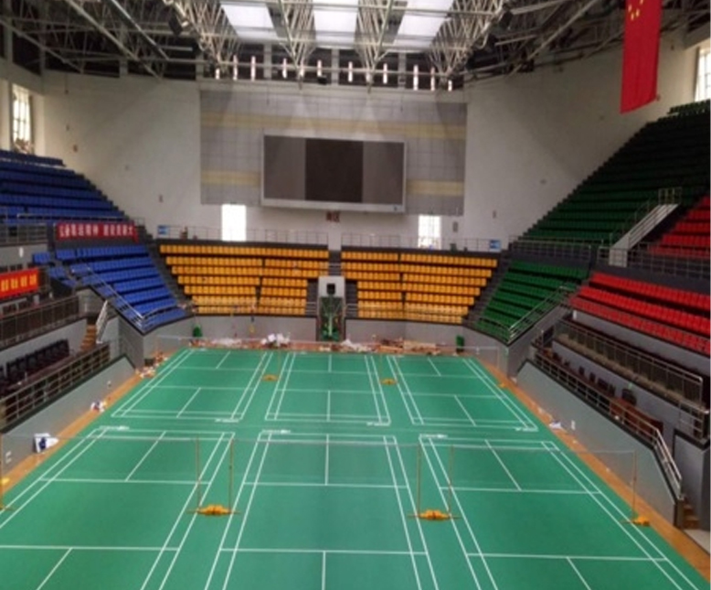 Badminton Court Mat-Crysatal Sand embossed