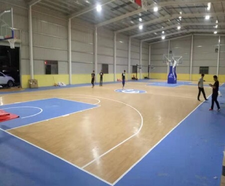 PVC Basketball Flooring- 6.0mm wood embossed