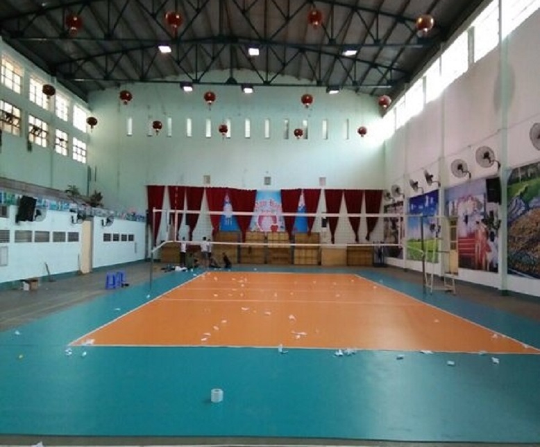 Volleyball Flooring- PVC Gem embossed