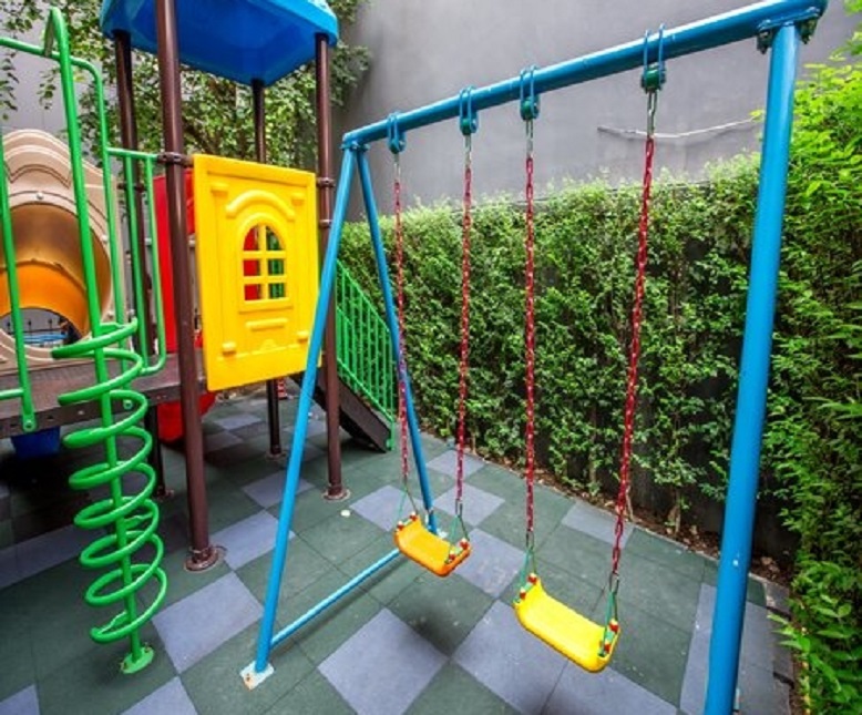 Outside Kids Playground- Rubber Tiles