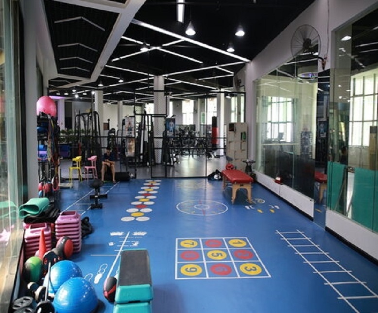 Functional Zone in Gym Room- Customized Flooring