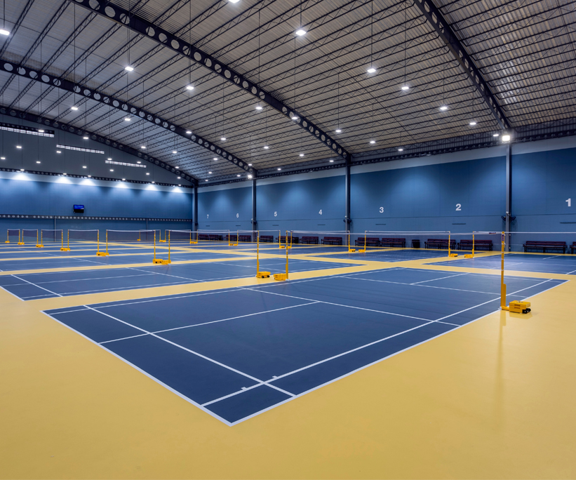 Crystand Surface For Badminton Court Mat