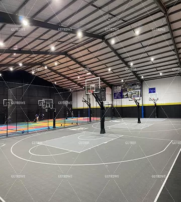Indoor 3x3 basketball court