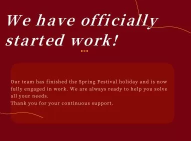 We have officially started work!