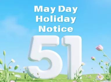 May Day Holiday Notice